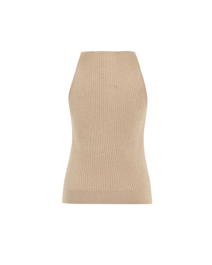 Shakti Shimmer Ribbed V-Tank