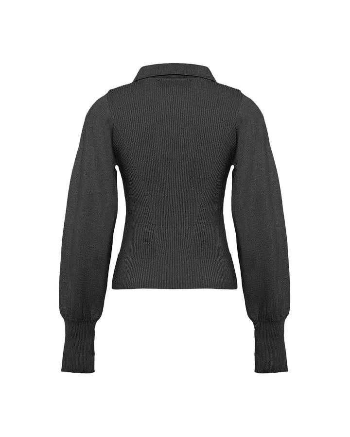 Nomia Bouffant Sleeve Polo Knit