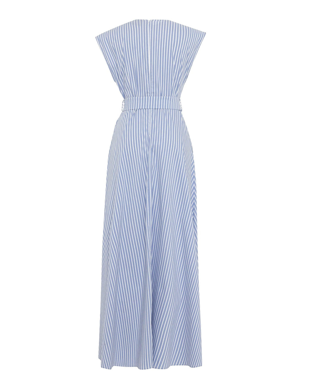 Echo Beaded Belt V-neck Shirtdress