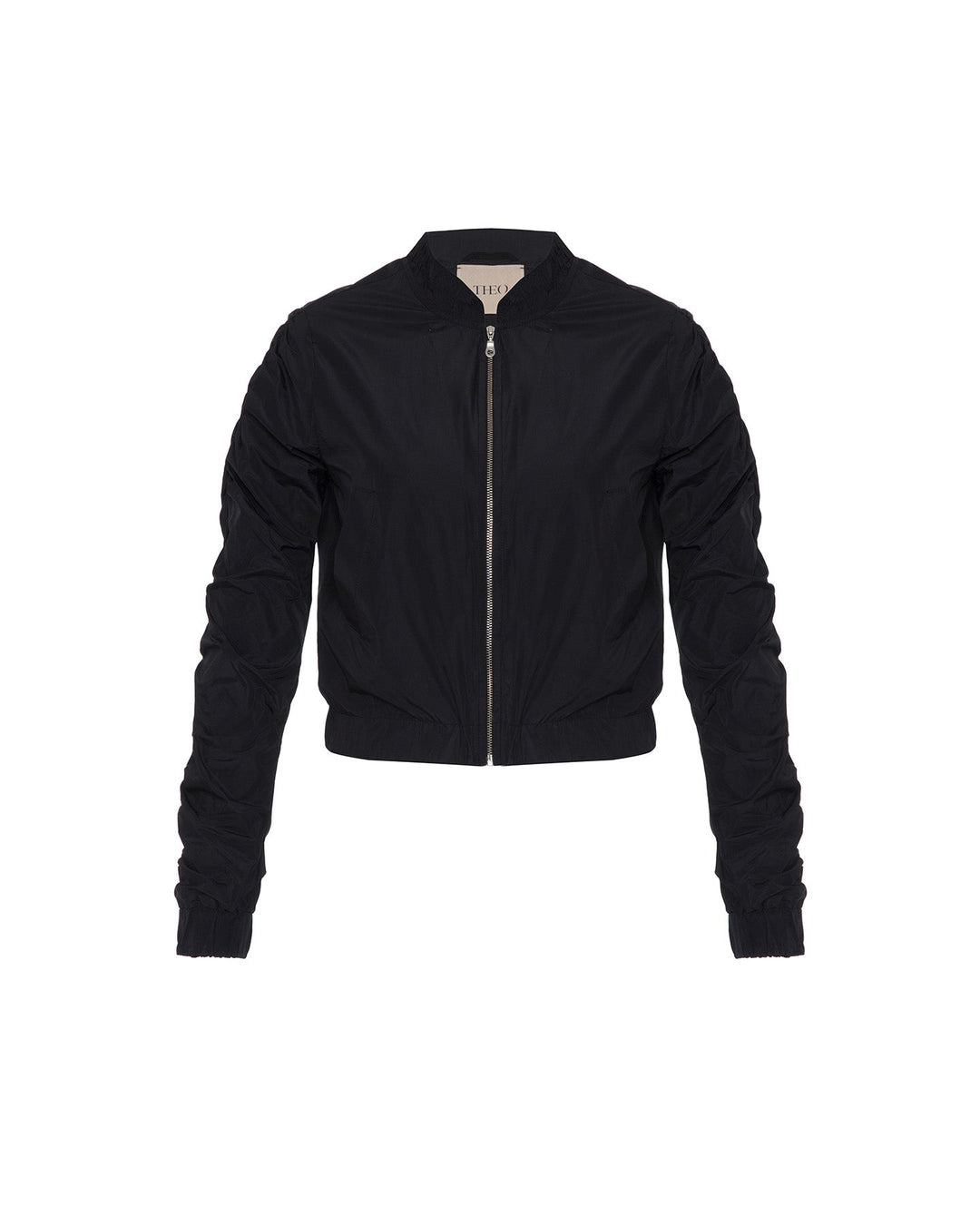 Theia Zip Taffeta Bomber