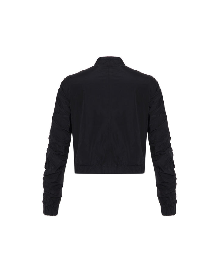 Theia Zip Taffeta Bomber