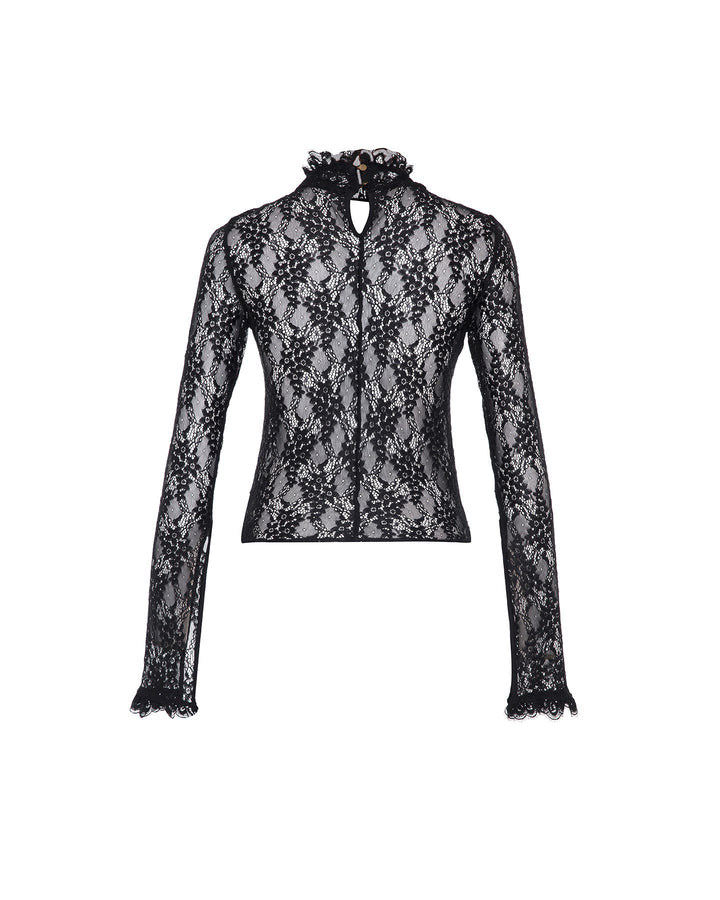 Artemis Lace Mockneck Top