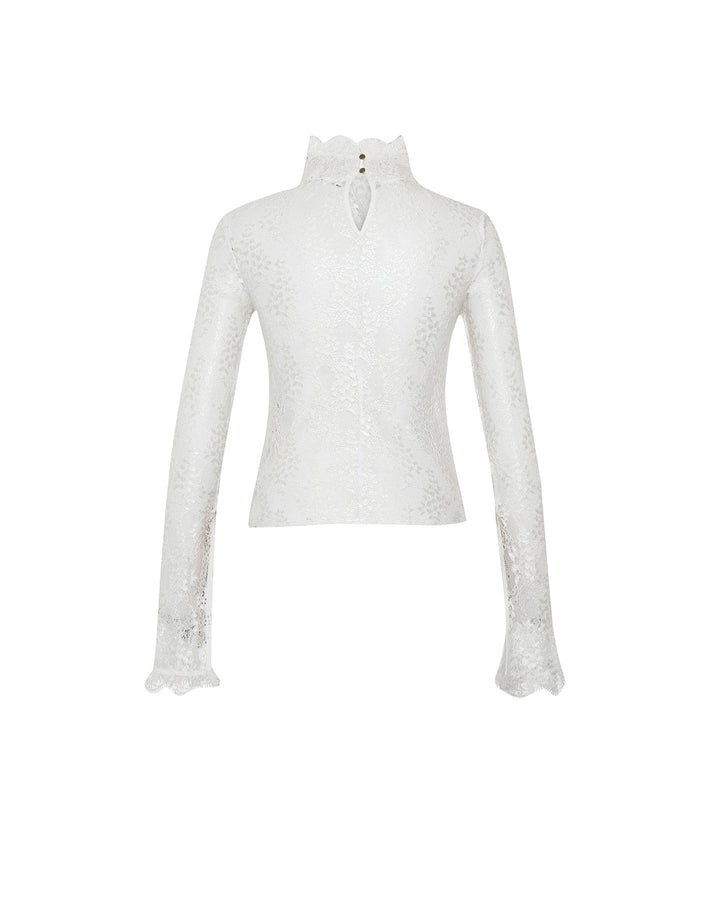 Artemis Lace Mockneck Top