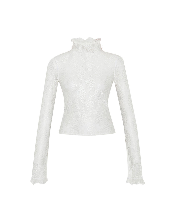 Artemis Lace Mockneck Top