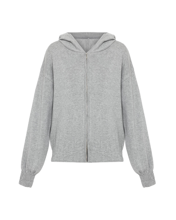 Nomia Ruched Zip Hoodie