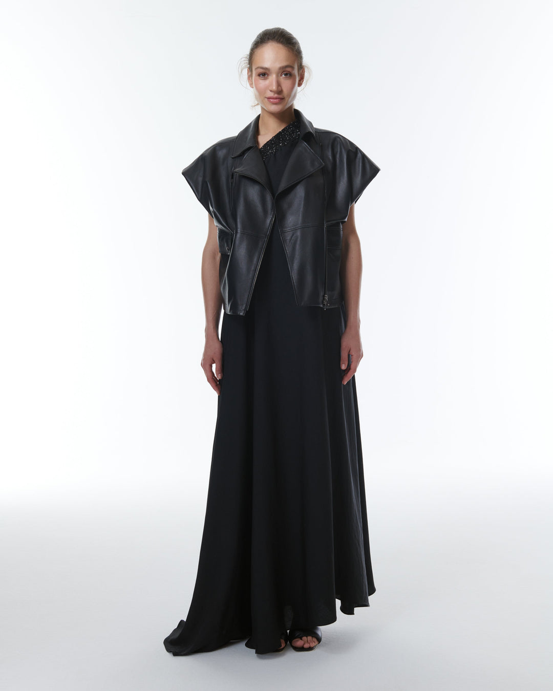 Leto Oversized Biker Vest