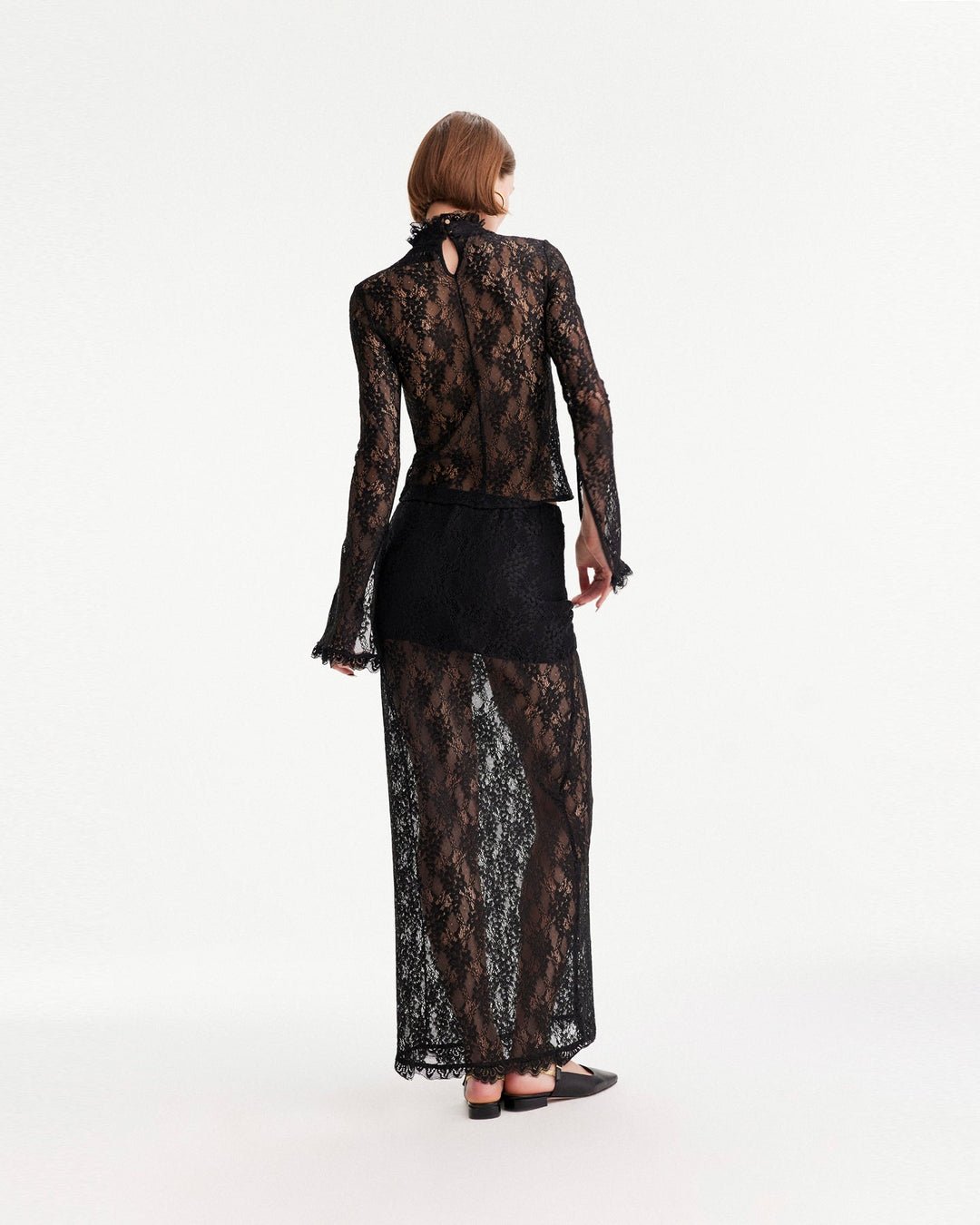 Artemis Lace Mockneck Top