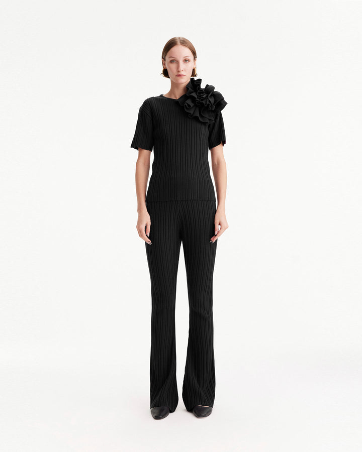 Pallas Rib Knit Bootcut Pant