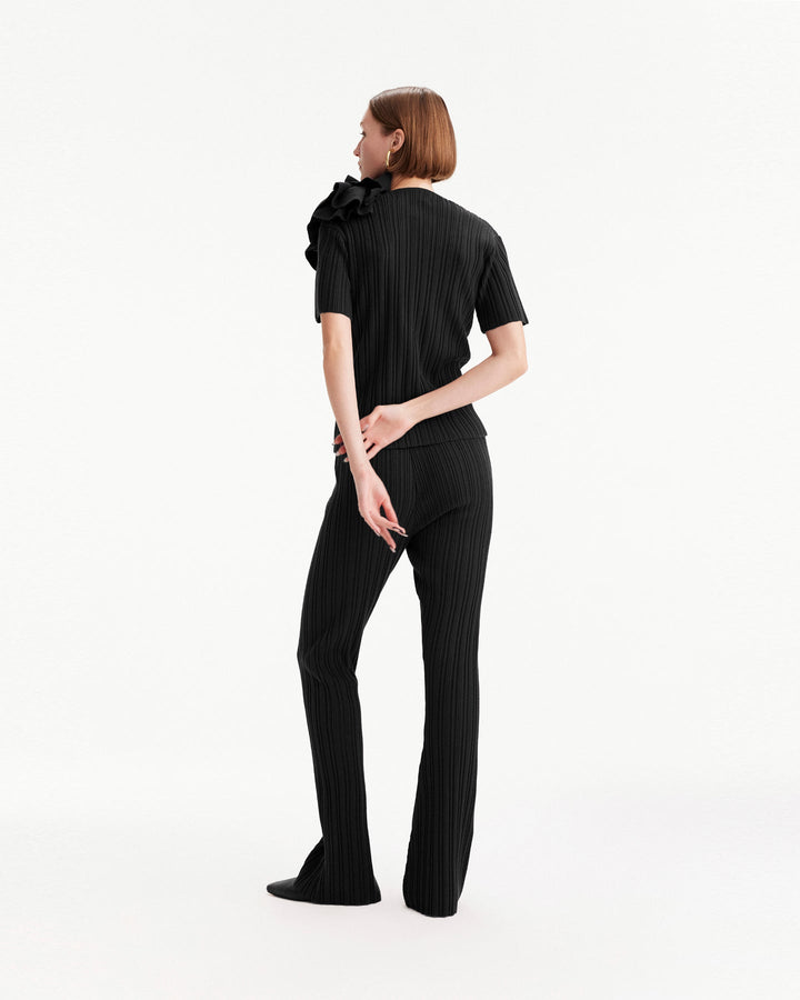 Pallas Rib Knit Bootcut Pant