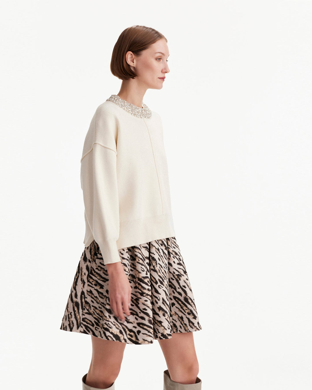 Nomia Embellished Oversized Pullover