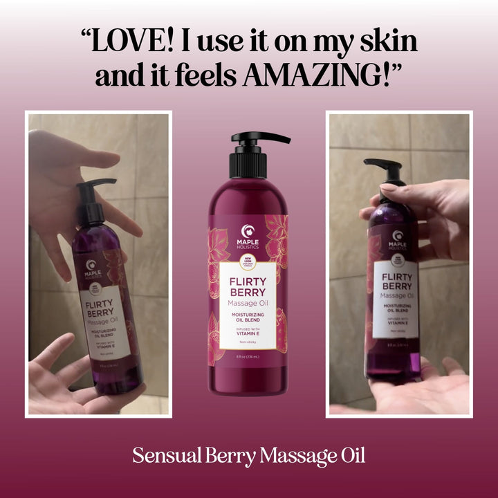 Flirty Berry Moisturizing Massage Oil
