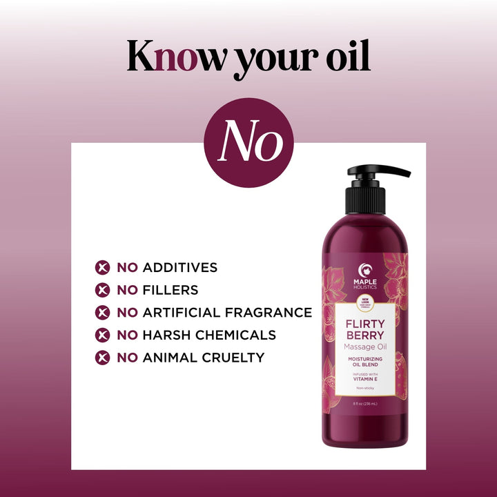 Flirty Berry Moisturizing Massage Oil
