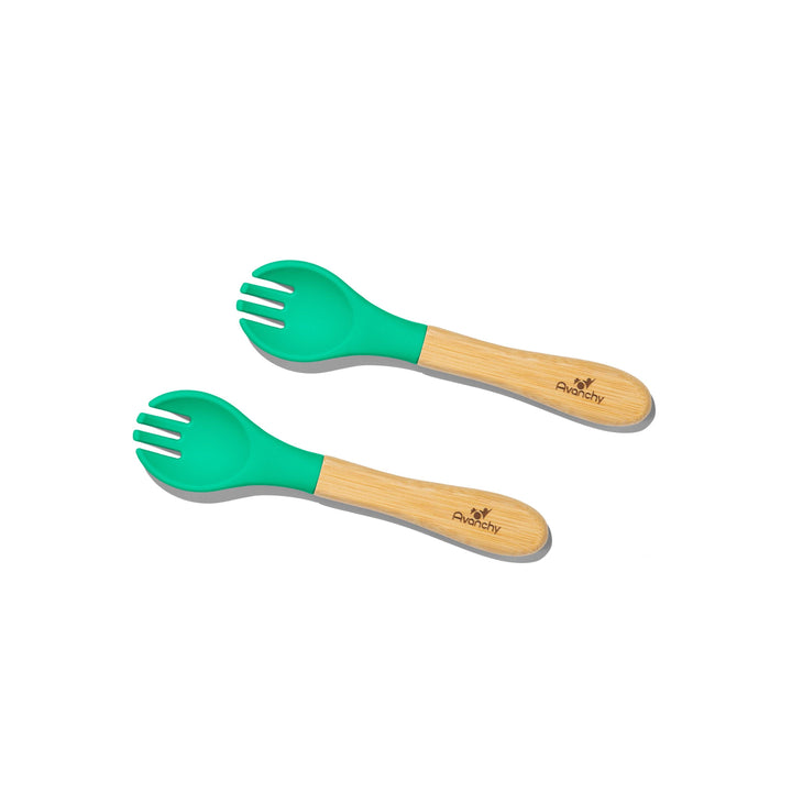 Training Forks | Bamboo & Silicone