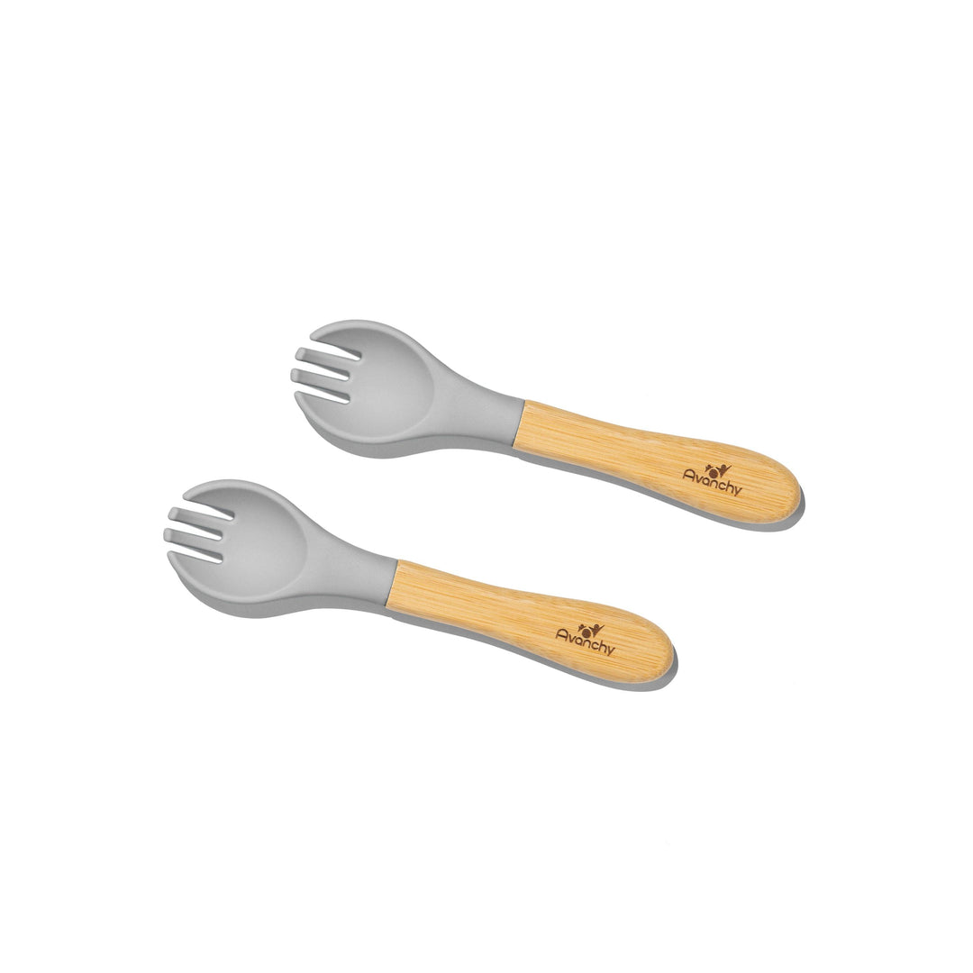Training Forks | Bamboo & Silicone