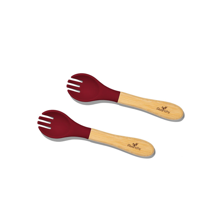 Training Forks | Bamboo & Silicone