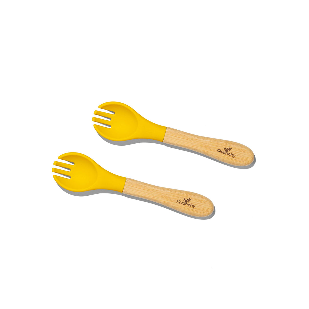 Training Forks | Bamboo & Silicone