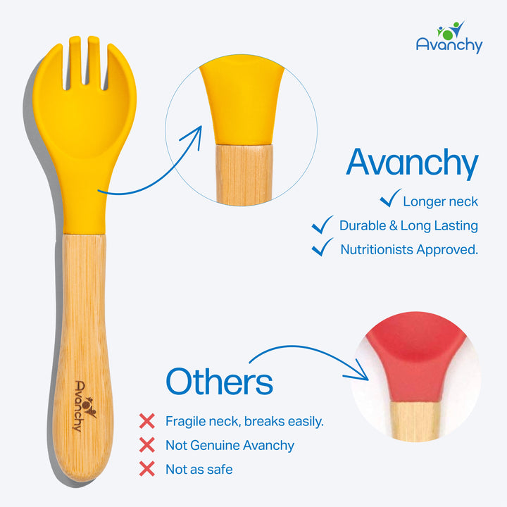 Training Forks | Bamboo & Silicone