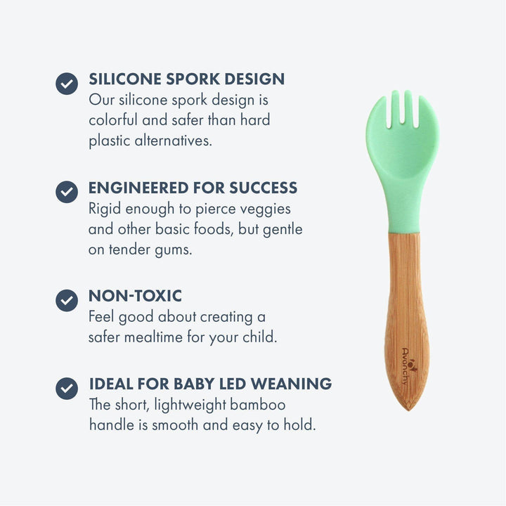 Training Forks | Bamboo & Silicone