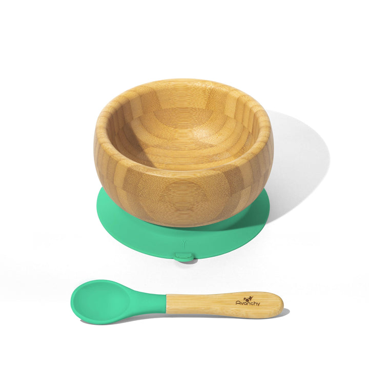 Baby Bowl + Spoon | Bamboo & Silicone