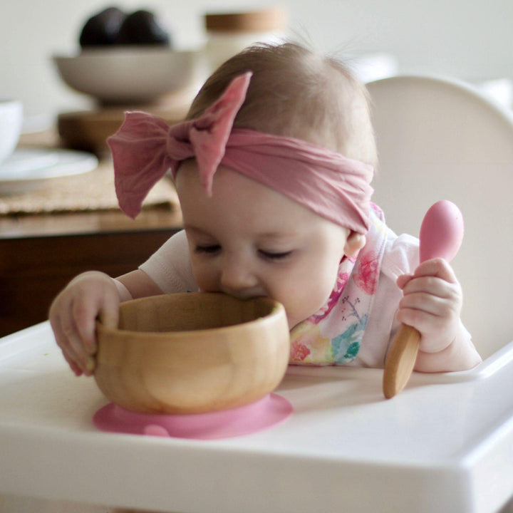 Baby Bowl + Spoon | Bamboo & Silicone