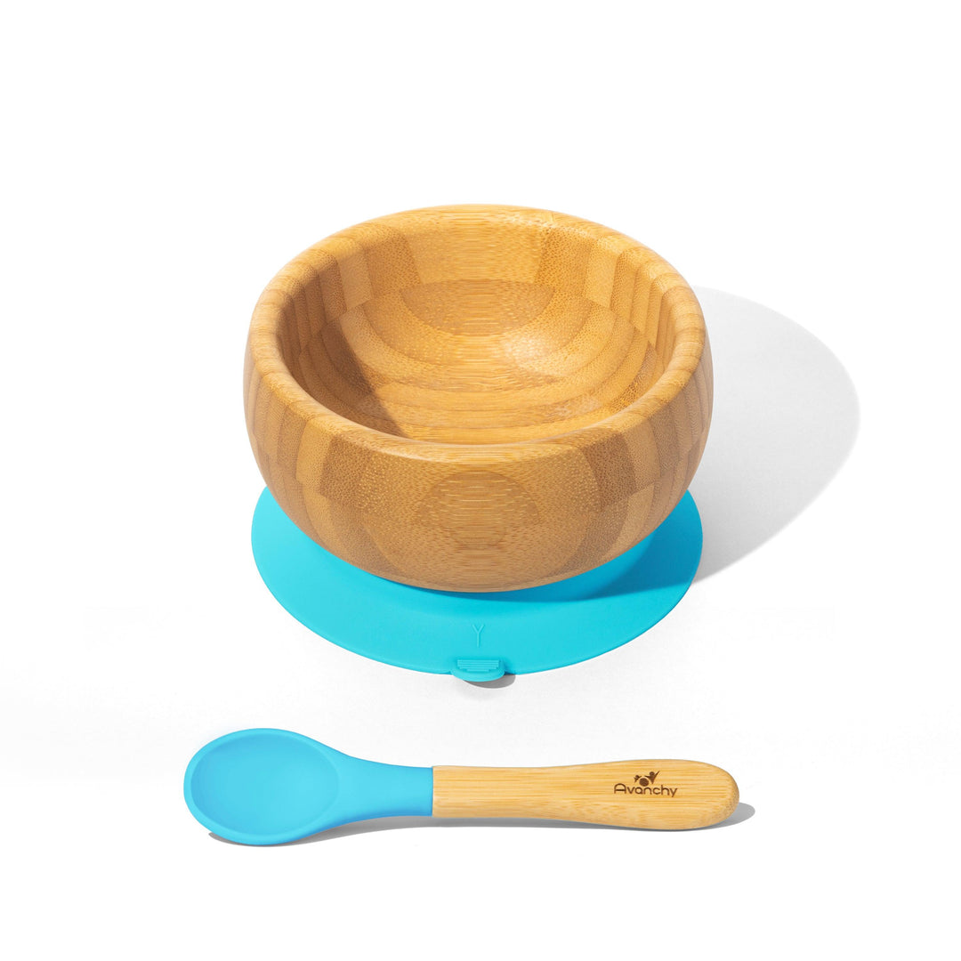 Baby Bowl + Spoon | Bamboo & Silicone