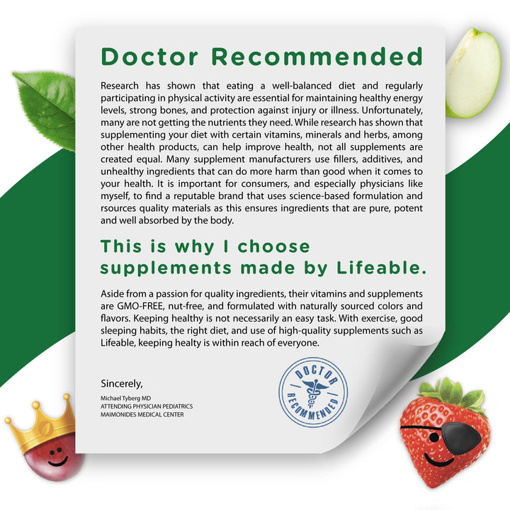 Sugar Free B Complex Gummies for Kids