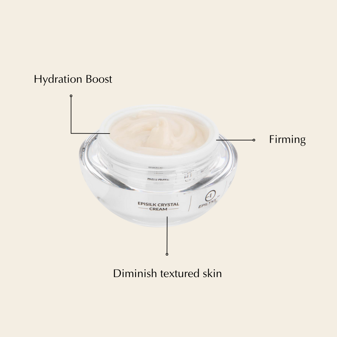 Vegan EpiSilk, Crystal Wrinkle Smoothing Face Cream - Intense Brightening and Firming Wrinkle Fix for Sensitive Skin