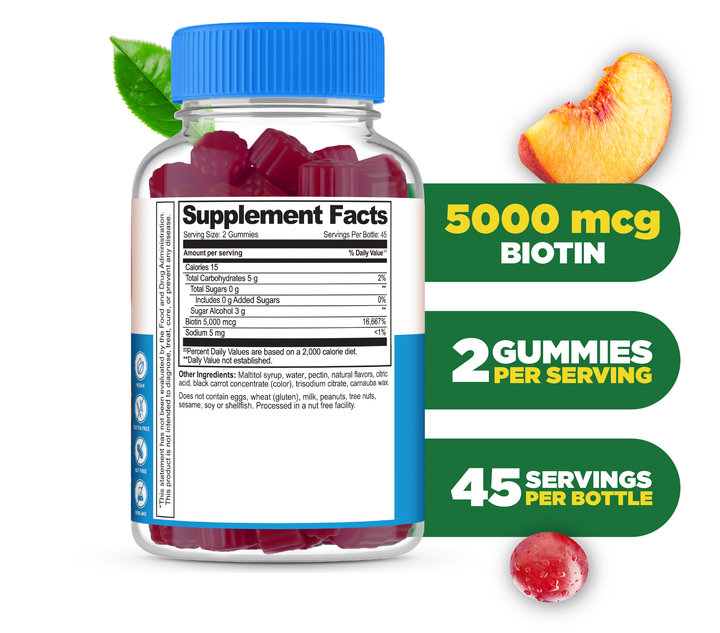 Sugar Free Biotin Gummies