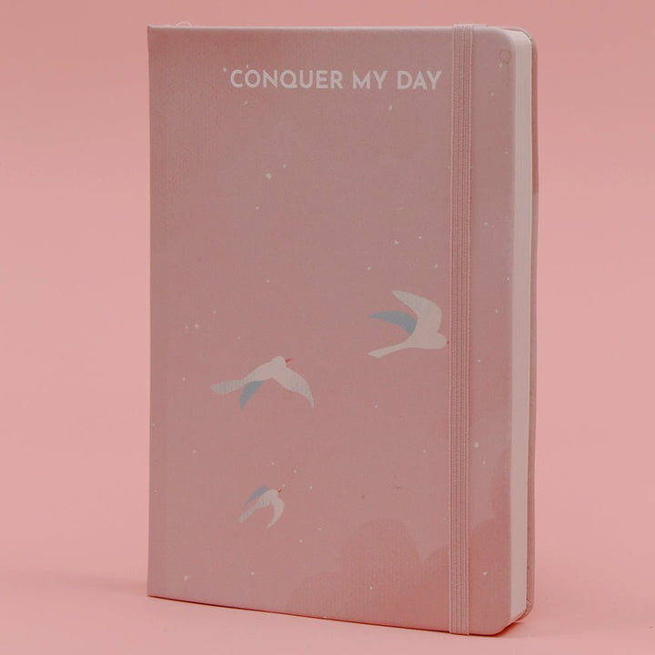 Conquer My Day Hardcover Journal (6 Months Supply, Monthly/Weekly/Daily + Line/Dot Paper) - Designed by Kelly Luc, Limited Edition