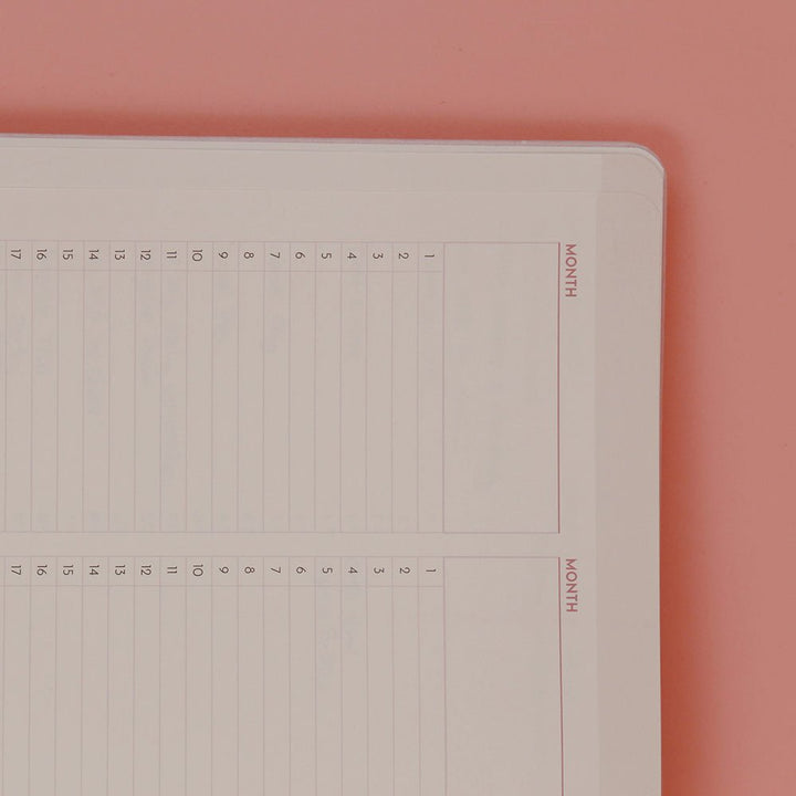 Conquer My Day Hardcover Journal (6 Months Supply, Monthly/Weekly/Daily + Line/Dot Paper) - Designed by Kelly Luc, Limited Edition