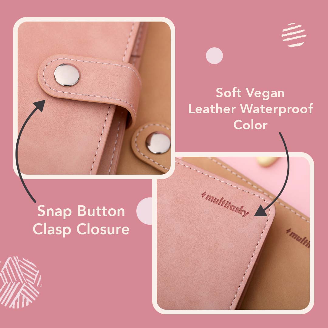 Vegan Leather Organizational Notebook/Journal A5/A6 (3 Paper Options)