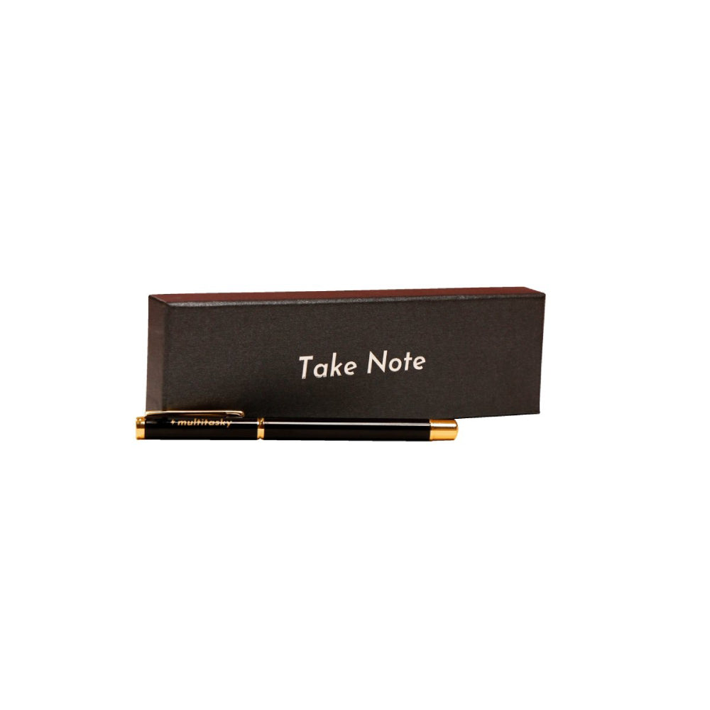 Deluxe Metal Ink Pen (with 5-pack ink refill)