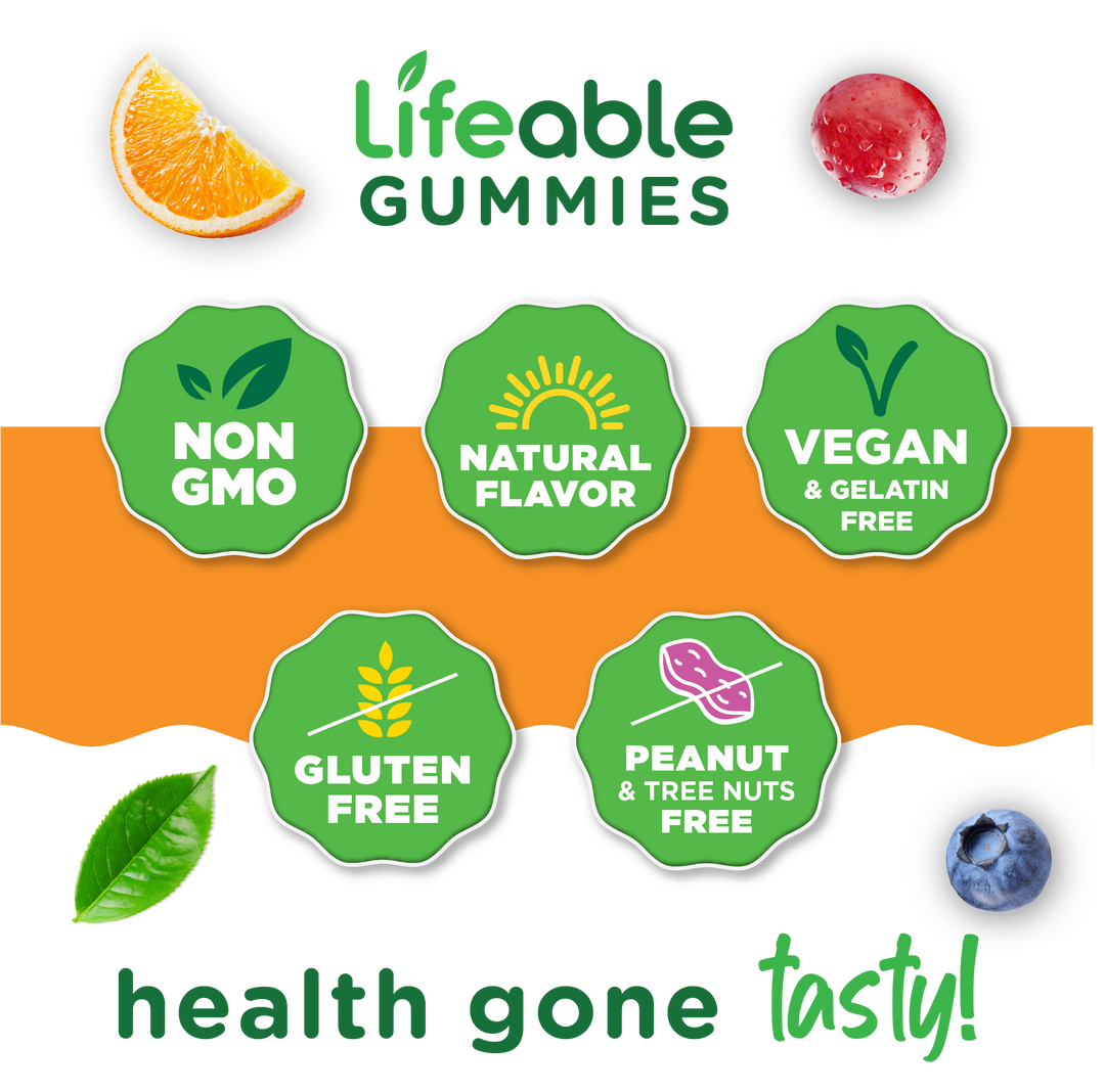 Stress Aid - with Gaba, L-Theanine & Lemon Balm Gummies