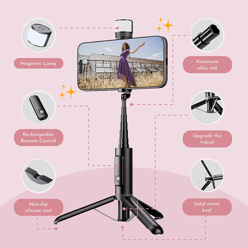 Extendable Selfie Stick Tripod