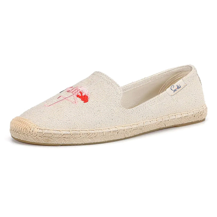 Bayside Beach Club Espadrille Flamingo Creme