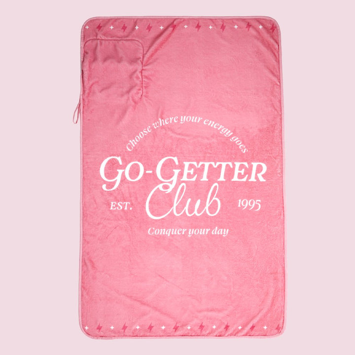 Go-Getter Club Packable Fleece Blanket with Travel Bag