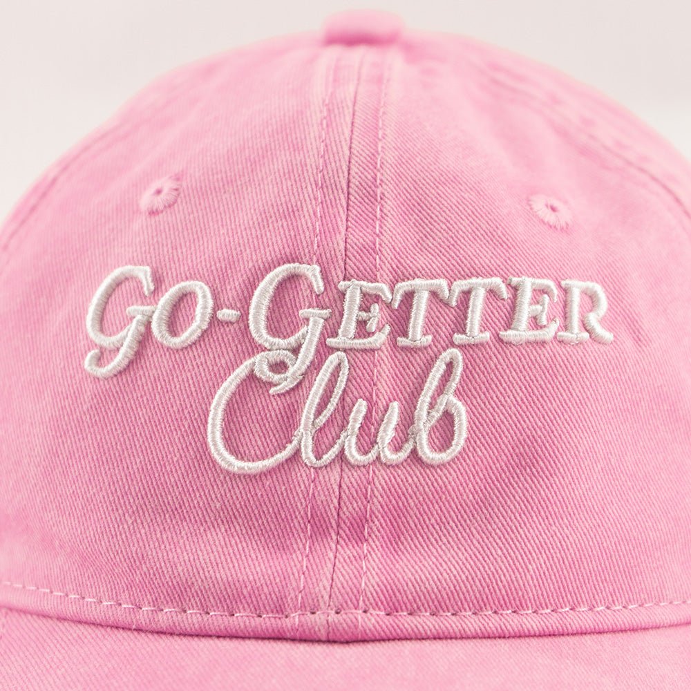 Go-Getter Club Vintage Washed Unstructured Baseball Cap - 100% Cotton