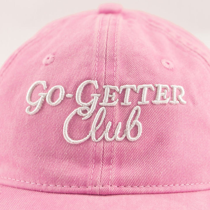 Go-Getter Club Vintage Washed Unstructured Baseball Cap - 100% Cotton