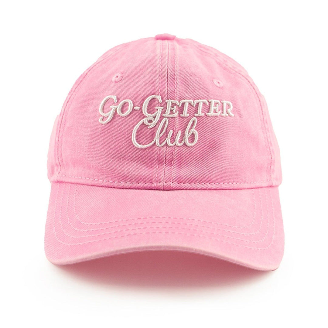 Go-Getter Club Vintage Washed Unstructured Baseball Cap - 100% Cotton