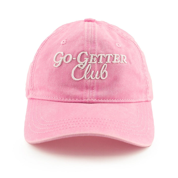 Go-Getter Club Vintage Washed Unstructured Baseball Cap - 100% Cotton