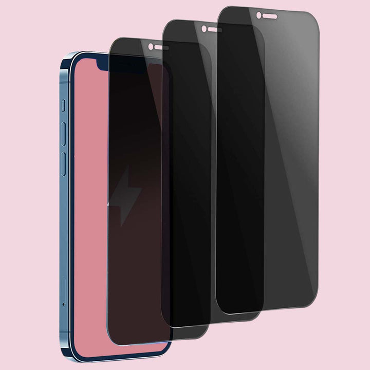 iPhone Screen Protector (Clear Screen/Privacy Screen, Pack of 3)
