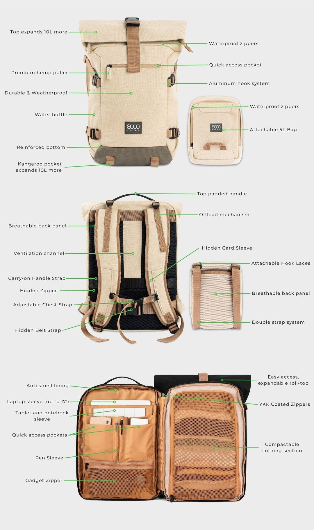 Nomad Backpack in Black