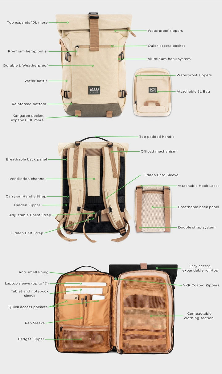 Nomad Backpack in Black