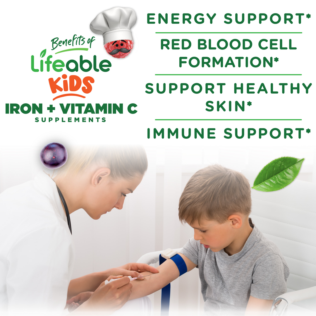 Iron and Vitamin C Gummies for Kids