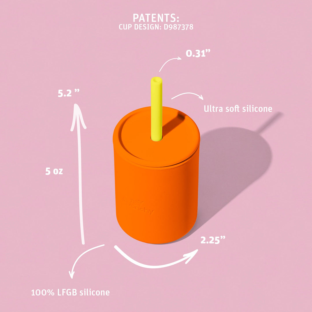 5 oz Small Sippy Cup + Straw |  Silicone