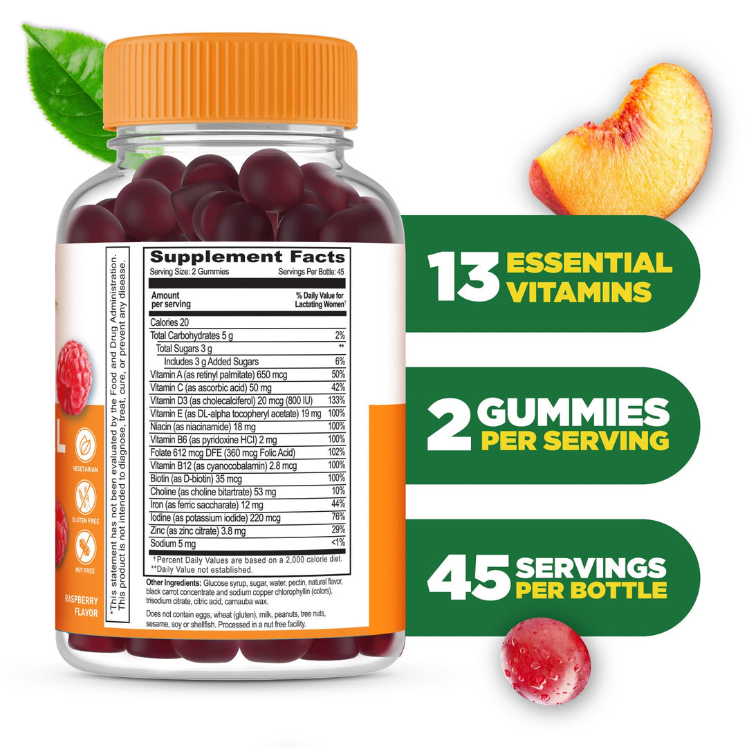 Postnatal Vitamins For Women Breastfeeding Gummies