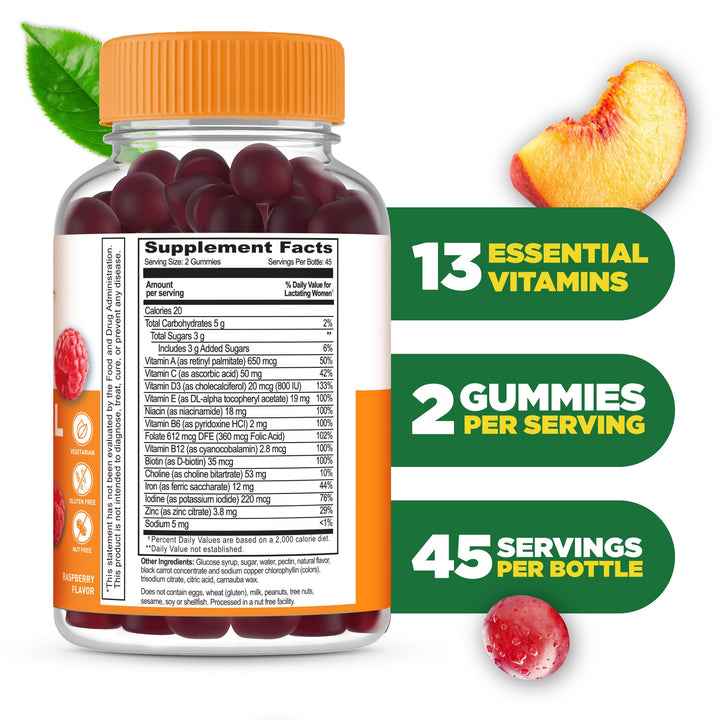 Postnatal Vitamins For Women Breastfeeding Gummies