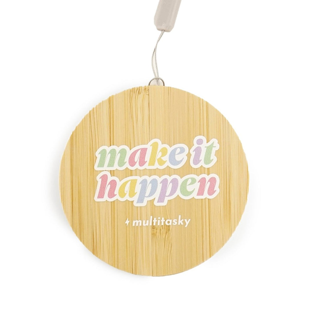 Make It Happen 6-in-1 Multi-USB Bamboo Charging Adapter Cable Kit