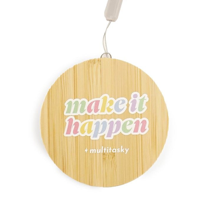 Make It Happen 6-in-1 Multi-USB Bamboo Charging Adapter Cable Kit