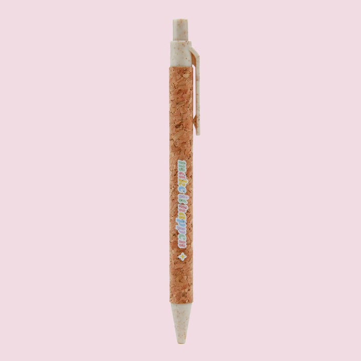 Make It Happen Eco-friendly Cork Ballpoint Pen